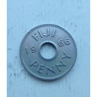 Фиджи 1 пенни 1966 год королева Елизавета II