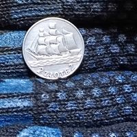 2 злотых(1936г.)"Парусник" Польша.Серебро .Состояние!