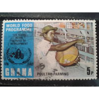 Гана, 1973. 10 лет Всемирной продовольственной программе. Птицеферма