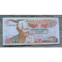 Werty71 Гана 200 седи 1992 аUNC банкнота