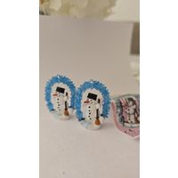 Фигурка Kinder, Schone Adventszeit со снеговиком из  Новогодней серии 1998)