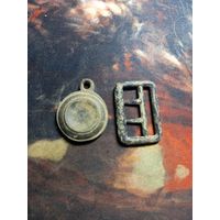 Бронзовый зацеп по 1812 г. +привеска с бивака старт с 20 руб