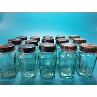 Старая баночка СССР (горчица). 100 гр. 15 шт. одним лотом.