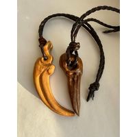 Подвеска, брелок Коготь животного и клюв ворона Дуб Цена за 1