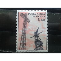Ватикан, 1967. Ватиканская радиостанция** и статуя Архангела Гавриила