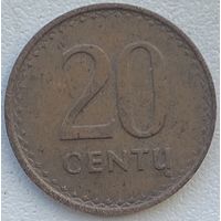 Литва 20 центов 1991 г.