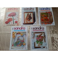 Журналы "SANDRA. вышивка". 2008-2014. (15 шт.).
