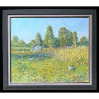 Архипов Г.В "Курочки", 2021г. Холст, масло. Размер 50х60 см.