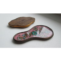 Зеркало карманное,ручная,старинная  работа ,из Перу.