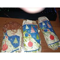 Ёлочное украшение, дождь из меди, СССР.