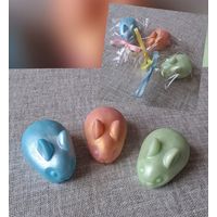 НАБОР ФИГУРНОГО МЫЛА "КРОЛИКИ СМОЛ" 3 шт.