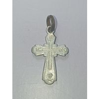 Крестик  с рубля .