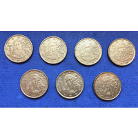 Италия 10 евроцентов 2005, 2006, 2007, 2008, 2009, 2011, 2012