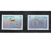 Андорра(Испанская)-1997(Мих.251-252)  **   ,  Велосипеды,(полная серия)