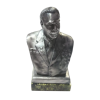 Бюст Л.И. Брежнев Олово/Змеевик