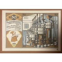Нотгельд 50 пфеннигов 1921 год. Пёснек. Веймарская республика