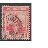 Тринидад и Тобаго. Британия со щитом. Аллегория. 1913г. Mi#71.