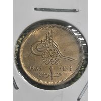 Египет 1 пиастр 1984г ( Пирамиды )