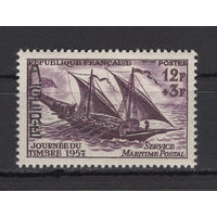 Французский Алжир 1957** Почтовый корабль Mi#363