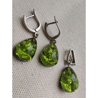 Комплект серьги и кулон