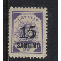 Латвия Респ  1927 Новый номинал Символ богини Лаймы Надп Стандарт #115*