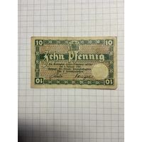 Нотгельд 10 пфеннигов 1921 год. -2112