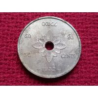 Лаос 50 сантимов (центов) 1952 г.