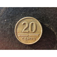 Литва. 20 центов. 1997. С 20 копеек. Распродажа коллекции. Смотрите другие лоты.