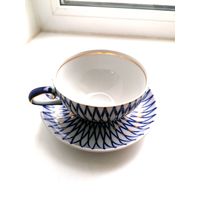 Чайная пара Кобальтовая сетка Минского ФФЗ