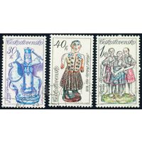 Словацкая керамика Чехословакия 1978 год 3 марки