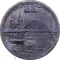 РАСПРОДАЖА!!! - ГЕРМАНИЯ БОНН 5 пфеннигов 1919 год