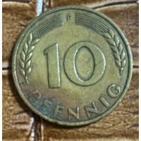 Монета 10 марок 1949 год. ФРГ. С рубля без МЦ.