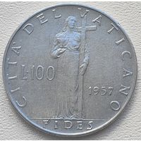 Ватикан 100 лир 1957