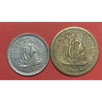Британские Карибы 2 монеты