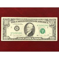 10 долларов США 1988A, (B) New York