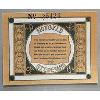 Германия, 30 пфеннигов 1920 год, Штедезанд (Stedesand), Katalognummer: Mehl Grabowski 1259.1.b