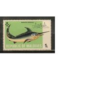 Мальдивы-1983(Мих.442) , **  , Морская  Фауна , Рыбы