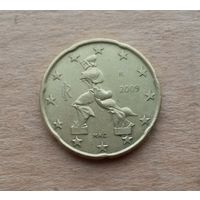 Италия, 20 евроцентов 2009 г.