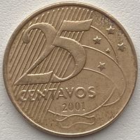Бразилия 25 сентаво 2001 г.