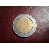 Марокко 5 дирхамов 1987