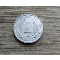 Werty71 Карибские острова 2 цента 2004 Елизавета 2  Карибы