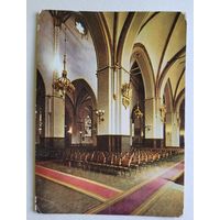 Открытка "Концертный зал Домского собора" из набора "Рига", фото В. Упитиса, 1960 -х гг.