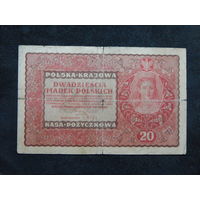 Польша 20 марок 1919г.