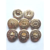 Пуговицы военные (разновидности по клеймам).