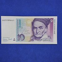 Старт с 1 Рубля !!! Банкнота 10 марок 1993 года - ФРГ Германия оригинал
