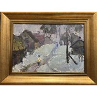 Селещук Н.М. Этюд. Картон, масло. Размер с рамой 64х49 см.