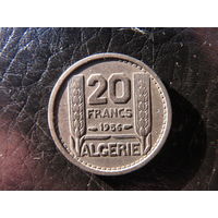 Алжир. 20 франков.1956. С 20 копеек. Распродажа коллекции. Смотрите другие лоты.