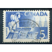 Канада - 1955г. - 50-летие провинций Альберта и Саскачеван - 1 марка - полная серия, гашёная [Mi 303]. #3-WB-68-A-1