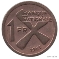 Государство Катанга. 1 франк 1961. Нечастая.