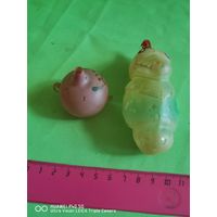 Две ёлочные игрушки чайничек и крокодил в реставрацию самая привлекательная цена трёхдневный аукцион